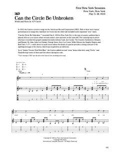 Can The Circle Be Unbroken von The Carter Family (Download) 