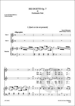 Sei Duetti op. 7 von Ferdinando Paer 