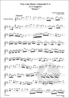 Trio No. 4 'Welker', a due flauti e violoncello von Christian Joseph Lidarti 