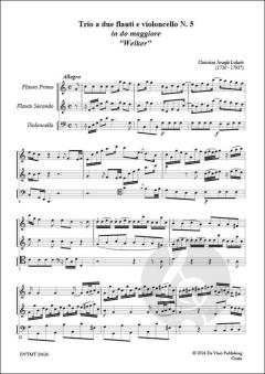 Trio No. 5 'Welker', a due flauti e violoncello von Christian Joseph Lidarti 