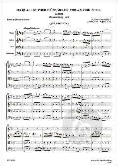 6 Quatuors op. 23 von Giovanni Paisiello 