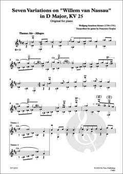 On Guitar von Wolfgang Amadeus Mozart 