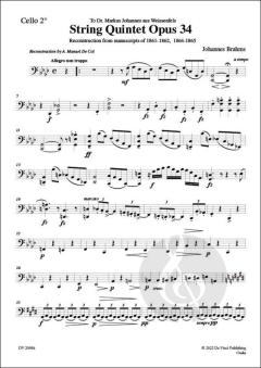 String Quintet in F minor op. 34A von Johannes Brahms 