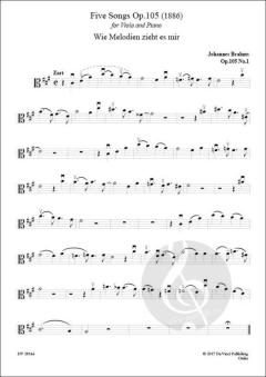 5 Songs von Johannes Brahms 