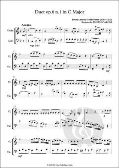 3 Duets op. 6 von Franz Anton Hoffmeister 