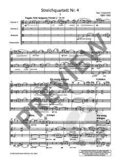 4. Streichquartett op. 22 von Paul Hindemith 
