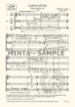 Songs From Karád von Zoltán Kodály 