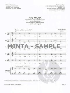Sacred Choral Music von Soos Andras 