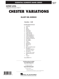 Chester Variations von Elliot del Borgo (Download) 