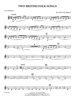Two British Folk Songs von Elliot del Borgo (Download) 