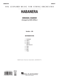 Habañera von Emanuel Alexis Chabrier (Download) 