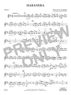 Habañera von Emanuel Alexis Chabrier (Download) 