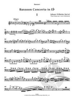 Basson Concerto in E flat von Johann Wilhelm Hertel (Download) 