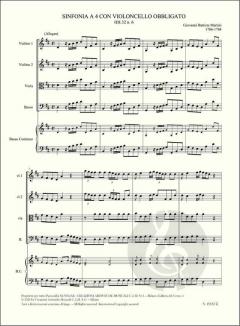 Sinfonia a 4 con violoncello obbligato HH. 32 n. 6 in Re maggiore von Giovanni Battista Martini 