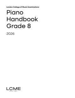 LCME Piano Handbook 2026: Grade 8 (Download) 