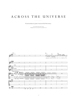 Across The Universe von The Beatles (Download) 