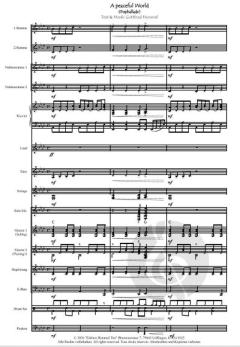 A Peaceful World (Das die Erde, Friedvoll werde) von Gottfried Hummel 