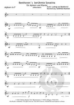 Beethovens berühmte Sonatina von Ludwig van Beethoven (Download) 