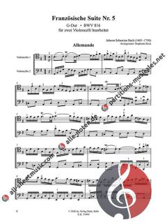 Französische Suite Nr. 5 G-Dur BWV 816 von Johann Sebastian Bach 