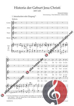 Historia der Geburt Jesu Christi SWV 435 von Heinrich Schütz (Download) 