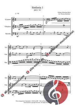Sinfonia 1-5 BWV 787-791 von Johann Sebastian Bach 