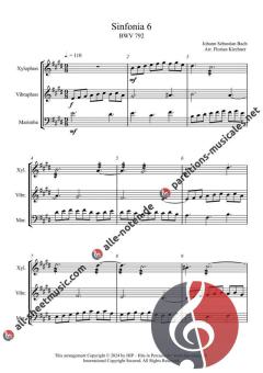 Sinfonia 6-10 BWV 792-796 von Johann Sebastian Bach 
