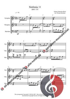 Sinfonia 11-15 BWV 797-801 von Johann Sebastian Bach 