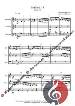Sinfonia 11-15 BWV 797-801 von Johann Sebastian Bach 