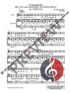7 Variationen op. 7 WeV R.6 von Carl Maria von Weber 