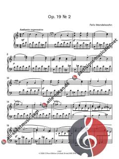 Simplest Mendelssohn Songs Without Words von Felix Mendelssohn Bartholdy (Download) 