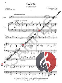 Sonata in A Major von César Franck 
