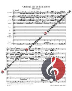 Christus, der ist mein Leben TVWV 1:138 von Georg Philipp Telemann (Download) 