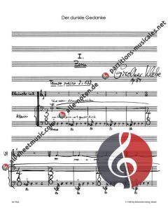 Der dunkle Gedanke op. 84 von Giselher Klebe (Download) 