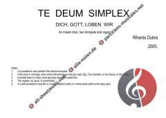 Te Deum simplex von Rihards Dubra 