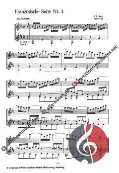 Französische Suite Nr. 4 BWV 815 von Johann Sebastian Bach 