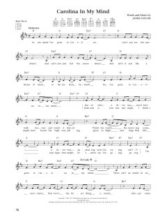 Carolina In My Mind von James Taylor (Download) 
