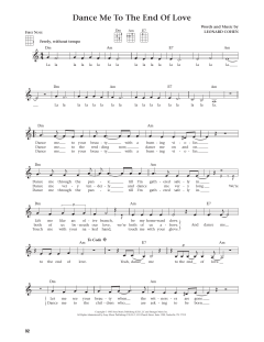 Dance Me To The End Of Love von Leonard Cohen (Download) 