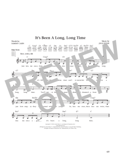 It's Been A Long, Long Time von Sammy Cahn (Download) 