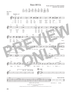 Two Of Us von The Beatles (Download) 