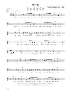 Words von Bee Gees (Download) 