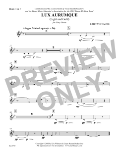 Lux Aurumque von Eric Whitacre (Download) 