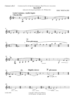 Sleep von Eric Whitacre (Download) 