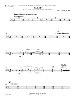 Sleep von Eric Whitacre (Download) 