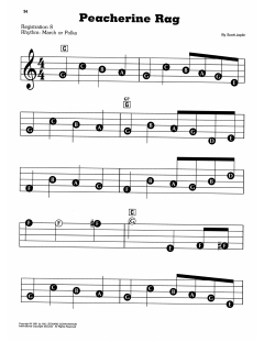 Peacherine Rag von Scott Joplin (Download) 