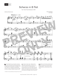 Scherzo in B flat von Franz Schubert (Download) 