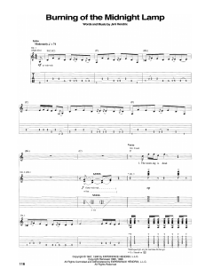 Burning Of The Midnight Lamp von Jimi Hendrix (Download) 