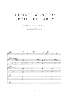 I Don't Want To Spoil The Party von The Beatles (Download) 