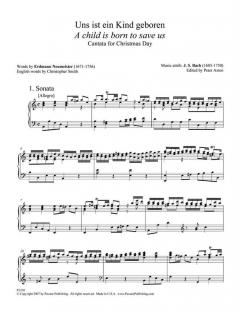 Uns ist ein Kind geboren von Johann Sebastian Bach (Download) 