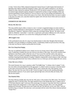 Folksongs In Recital (Low Voice) 