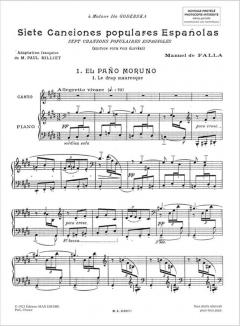 Siete Canciones populares Espagnoles von Manuel de Falla 